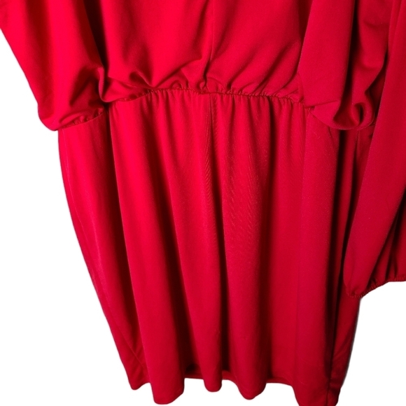 Thalia Sodi boho chic red cold shoulder SIZE 8 whimsigoth night out dress - Picture 8 of 15